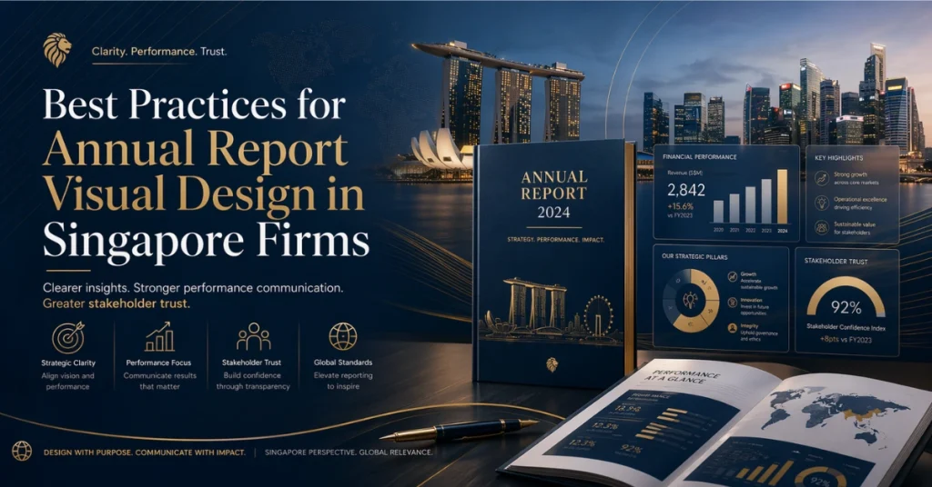 best practices for annual report visual design in singapore firms