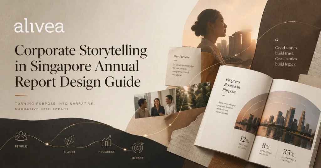 corporate storytelling in singapore annual report design guide