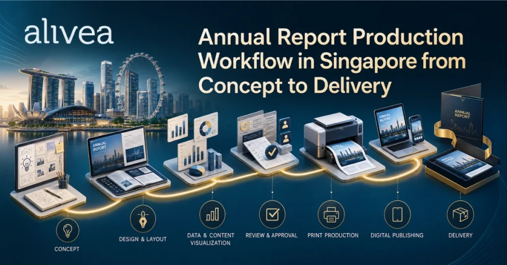 annual report production workflow in singapore from concept to delivery