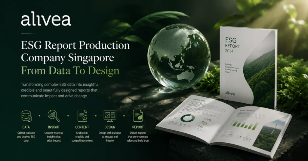 esg report production company singapore from data to design